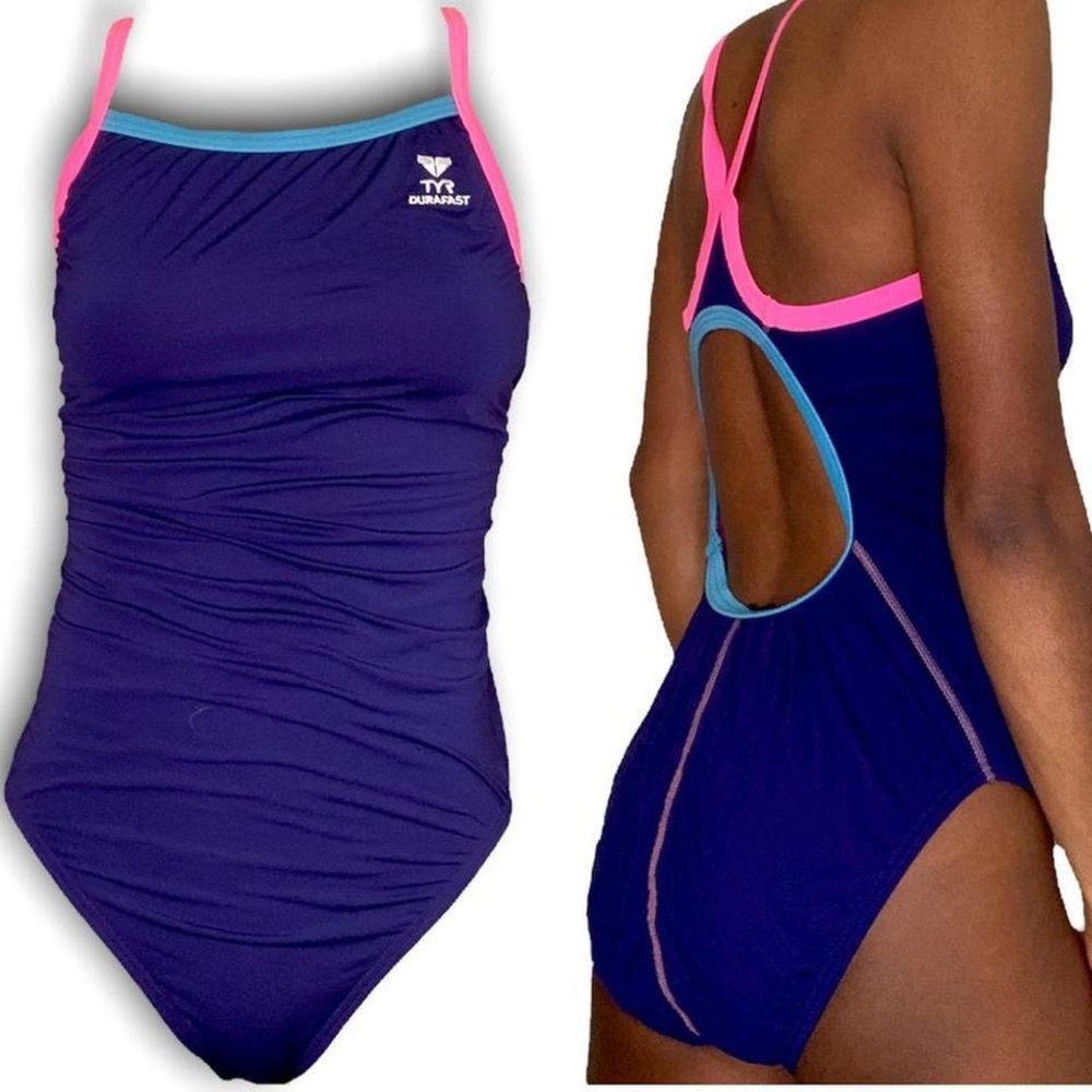 Navy Blue Tyr One Piece Swimsuit